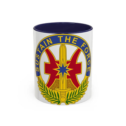 8 Sustainment Command 2 (U.S. Army) Accent Coffee Mug 11oz Navy - Go Mug Yourself
