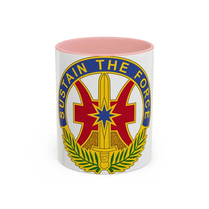 8 Sustainment Command 2 (U.S. Army) Accent Coffee Mug 11oz Pink - Go Mug Yourself