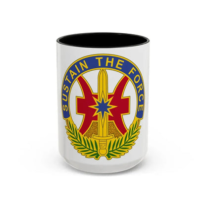 8 Sustainment Command 2 (U.S. Army) Accent Coffee Mug 15oz Black - Go Mug Yourself