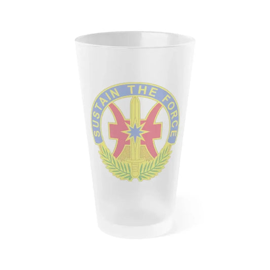 8 Sustainment Command 2 (U.S. Army) Frosted Pint Glass 16oz Default Title - Go Mug Yourself