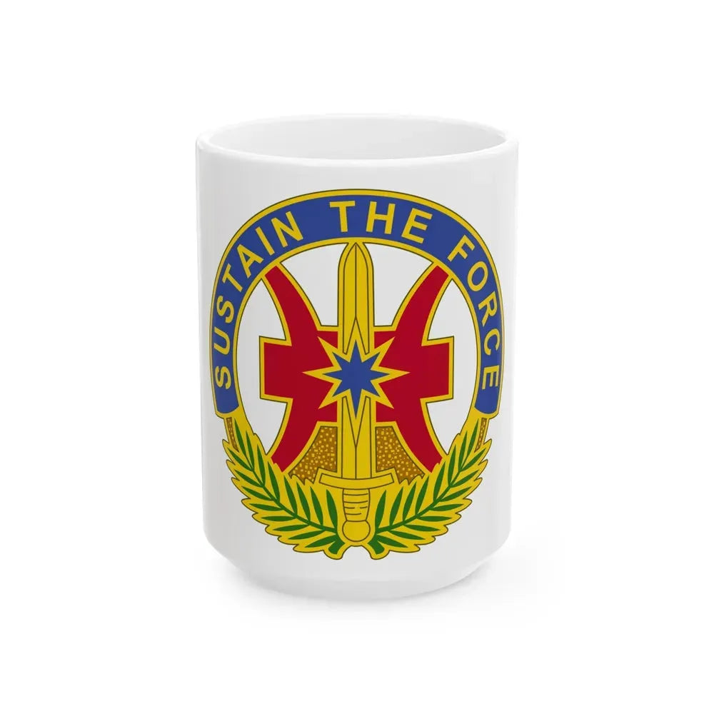 8 Sustainment Command 2 (U.S. Army) White Coffee Mug 15oz - Go Mug Yourself