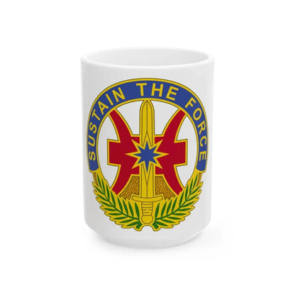 8 Sustainment Command 2 (U.S. Army) White Coffee Mug 15oz - Go Mug Yourself