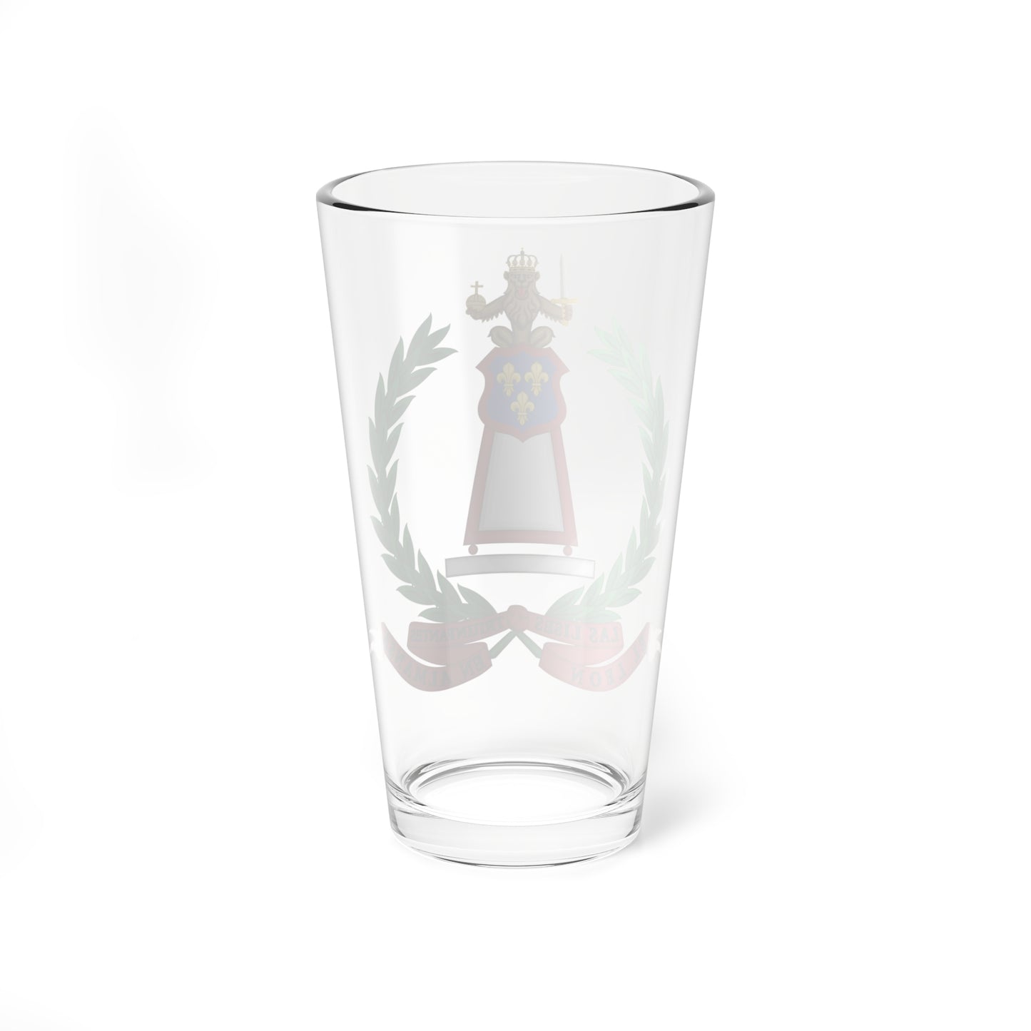 Emblem of the Former Cavalry Regiment Almansa (Spain) (Coat of Arms) Pint Glass 16oz