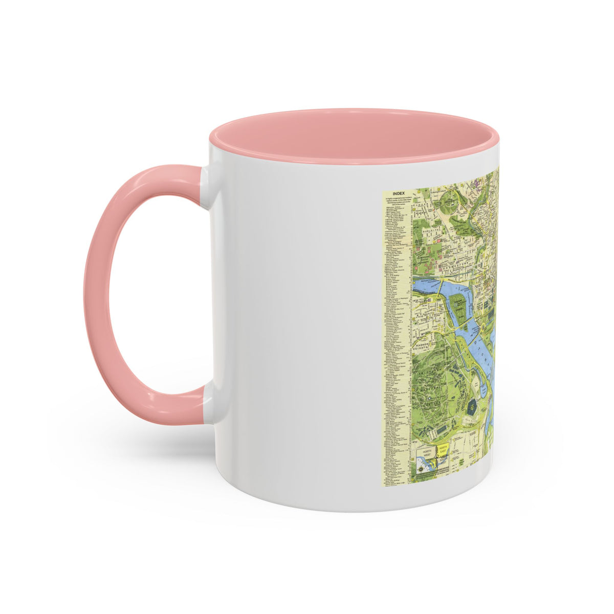 USA - Washington, Tourist (1964) (Map) Accent Coffee Mug