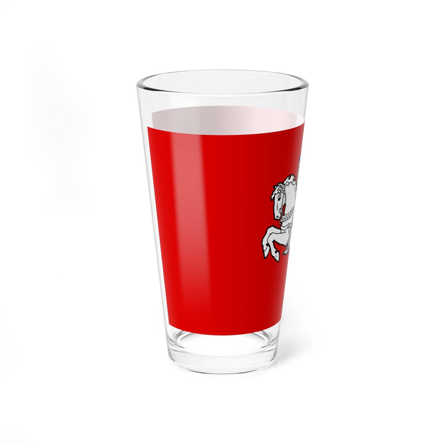Flag of the Republic of Lithuania 1930s (Lithuania) (Coat of Arms) Pint Glass 16oz
