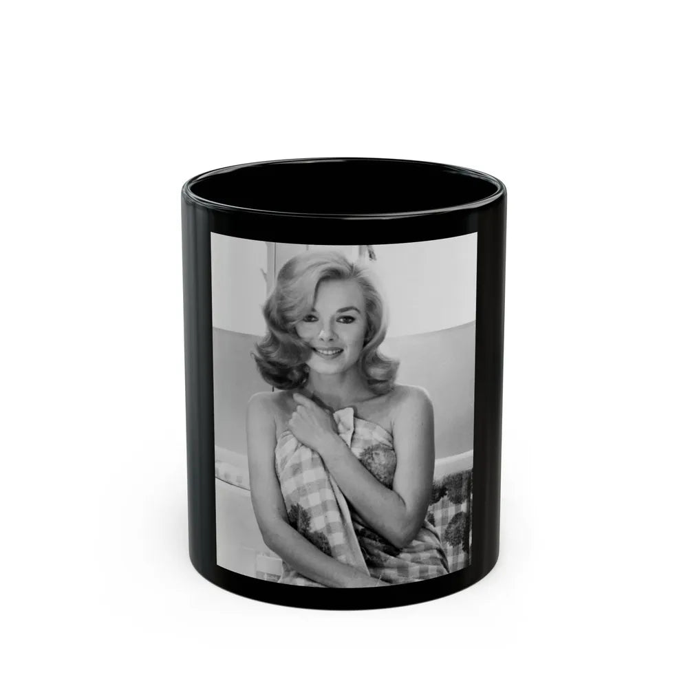 Leslie Parrish #253 (Vintage Female Icon) Black Coffee Mug-11oz-Go Mug Yourself