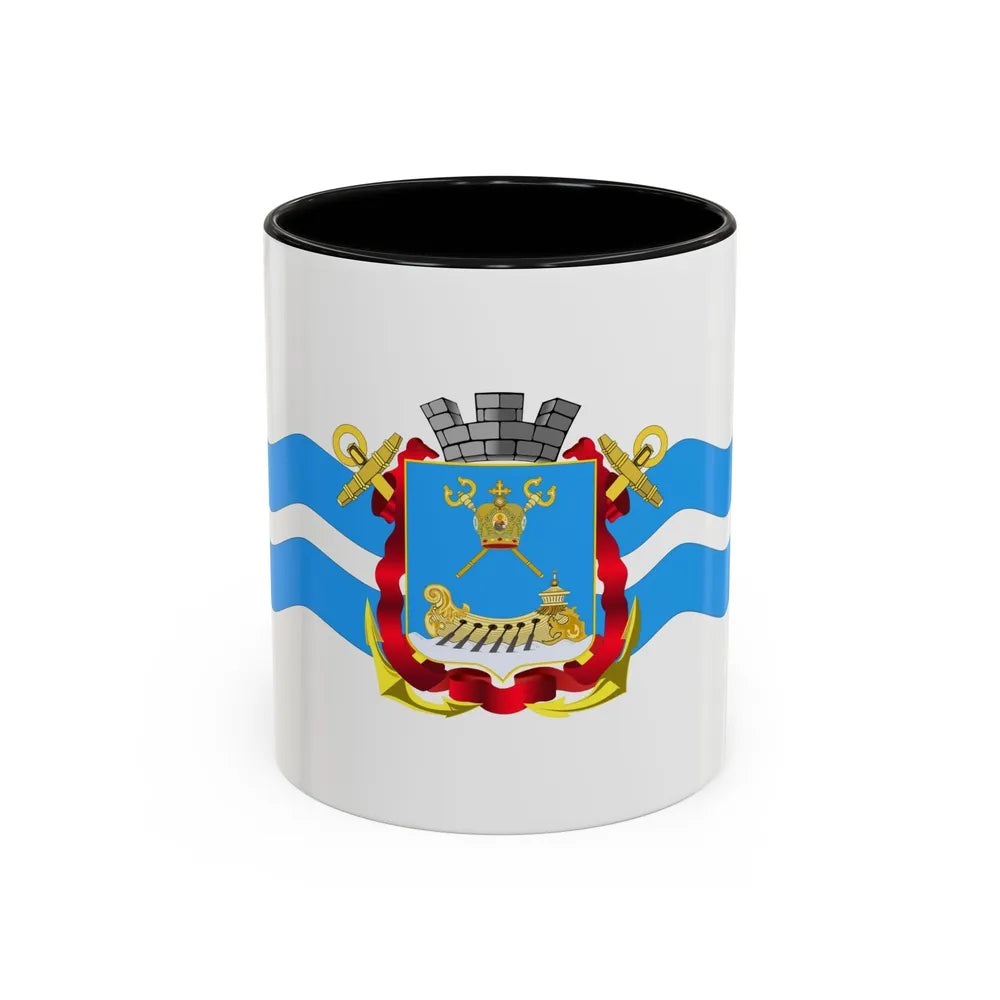 Flag of Mykolaiv Ukraine - Accent Coffee Mug-11oz-Black-Go Mug Yourself