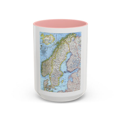 Scandinavia (1963) (Map) Accent Coffee Mug