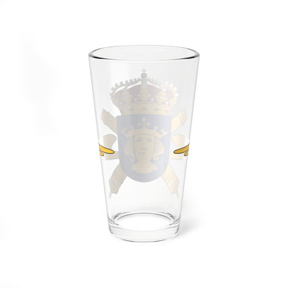 Roslagens luftvärnsregemente vapen (Sweden) (Coat of Arms) Pint Glass 16oz