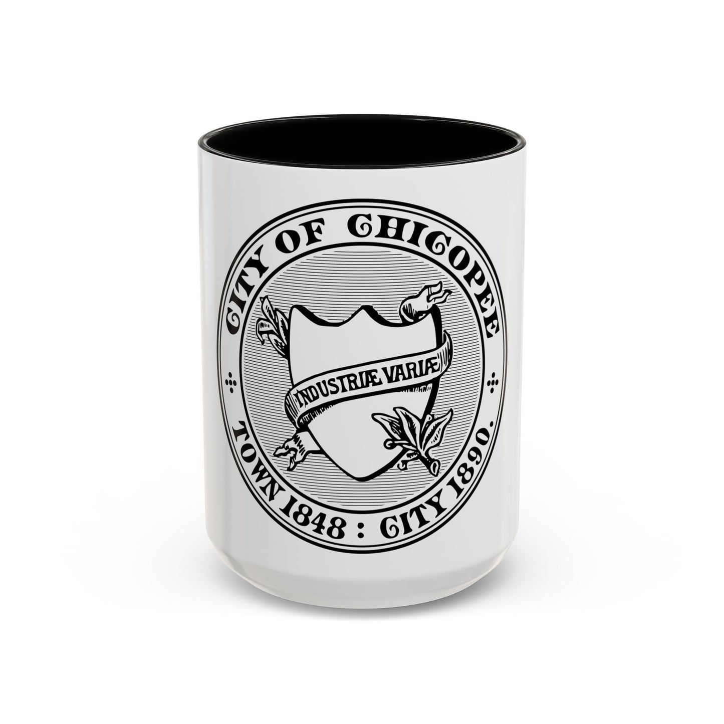 Seal of Chicopee Massachusetts - Accent Coffee Mug