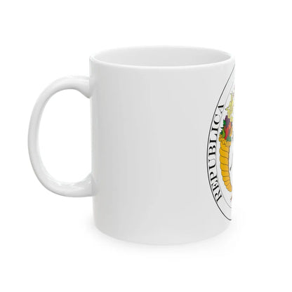 Coat of arms of Gran Colombia (1821) - White Coffee Mug-Go Mug Yourself