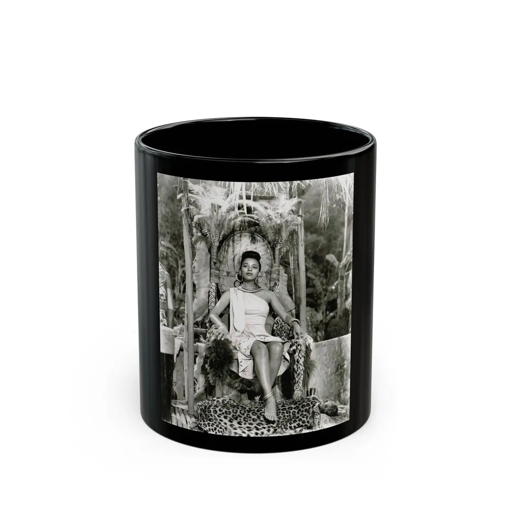 Dorothy Dandridge #75 (Vintage Female Icon) Black Coffee Mug-11oz-Go Mug Yourself