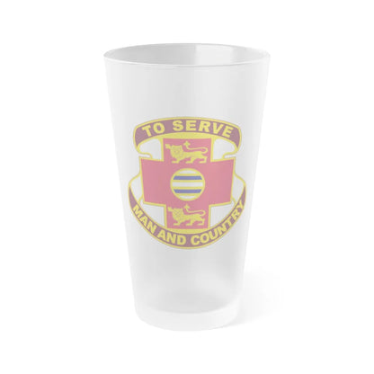 801 Combat Support Hospital (U.S. Army) Frosted Pint Glass 16oz-Go Mug Yourself