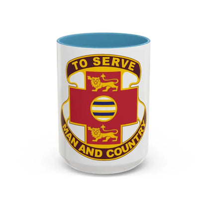 801 Combat Support Hospital (U.S. Army) Accent Coffee Mug 15oz Light Blue - Go Mug Yourself