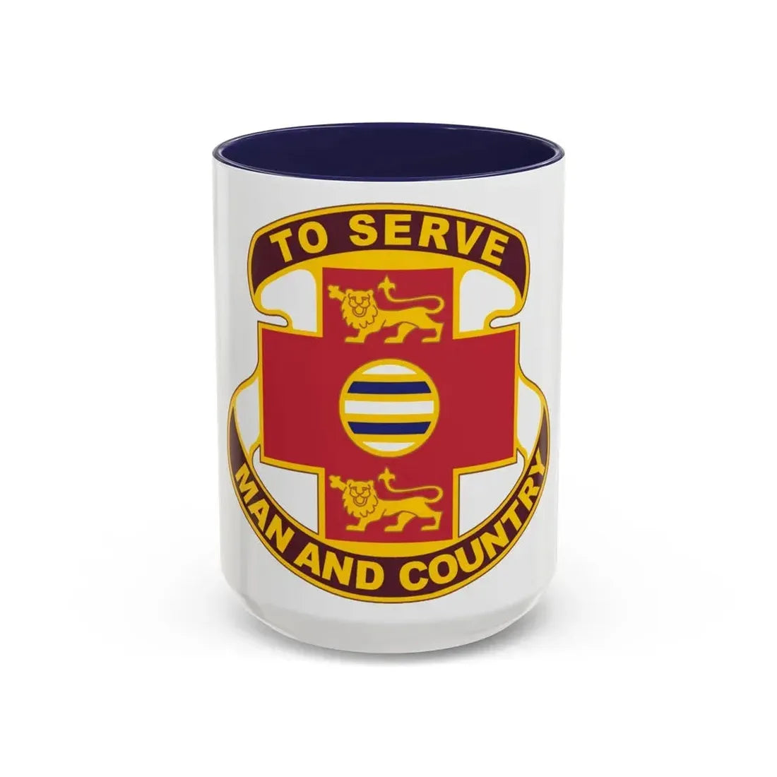801 Combat Support Hospital (U.S. Army) Accent Coffee Mug 15oz Navy - Go Mug Yourself