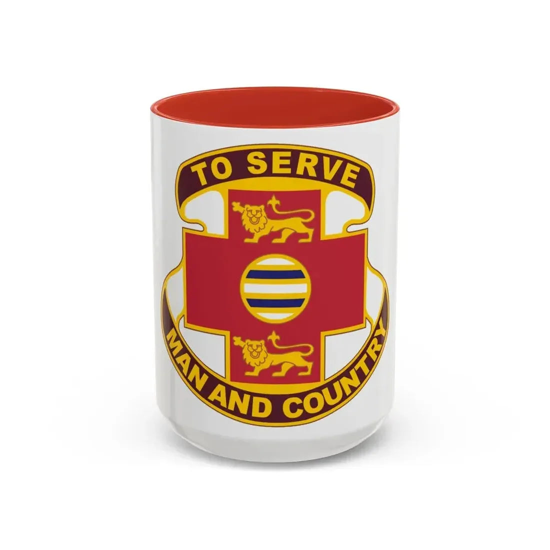 801 Combat Support Hospital (U.S. Army) Accent Coffee Mug 15oz Red - Go Mug Yourself