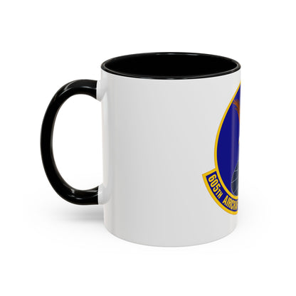 605 Aircraft Maintenance Squadron AMC (U.S. Air Force) Accent Coffee Mug