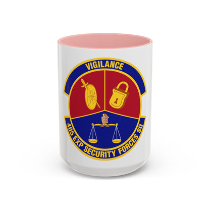 405th Expeditionary Security Forces Squadron (U.S. Air Force) Accent Coffee Mug