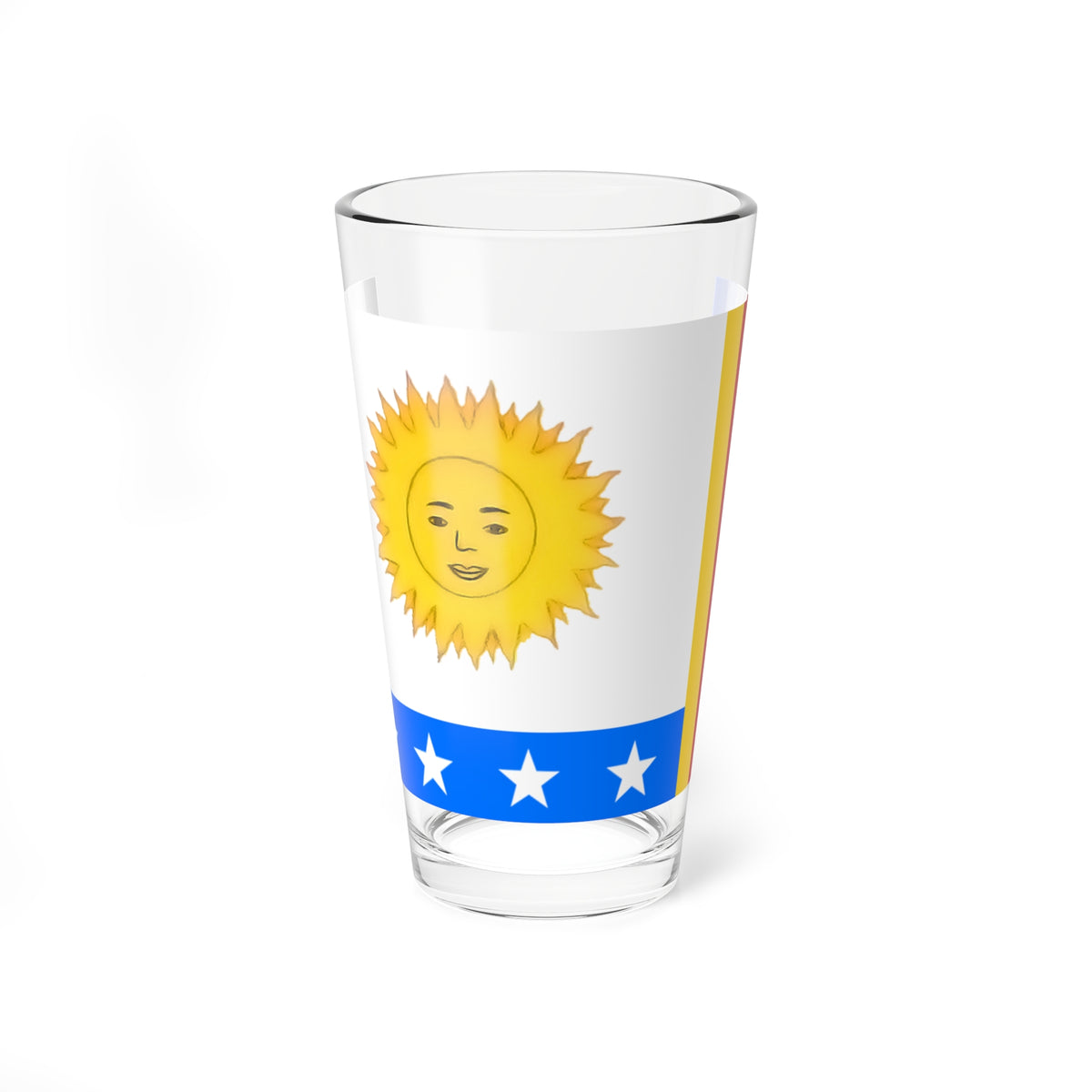 Bandera de Gual y Espana (Venezuela) Pint Glass 16oz