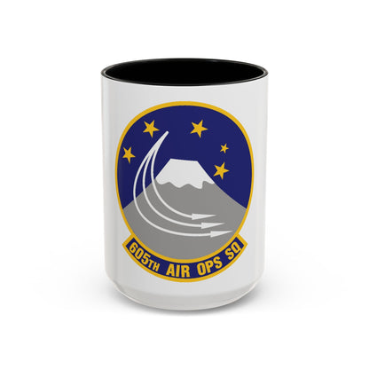 605th Air Operations Squadron (U.S. Air Force) Accent Coffee Mug