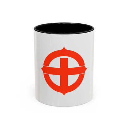 Flag of Hekinan Japan - Accent Coffee Mug-11oz-Black-Go Mug Yourself