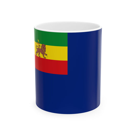War Ensign of Ethiopia 1974-1975 (Ethiopia) White Coffee Mug