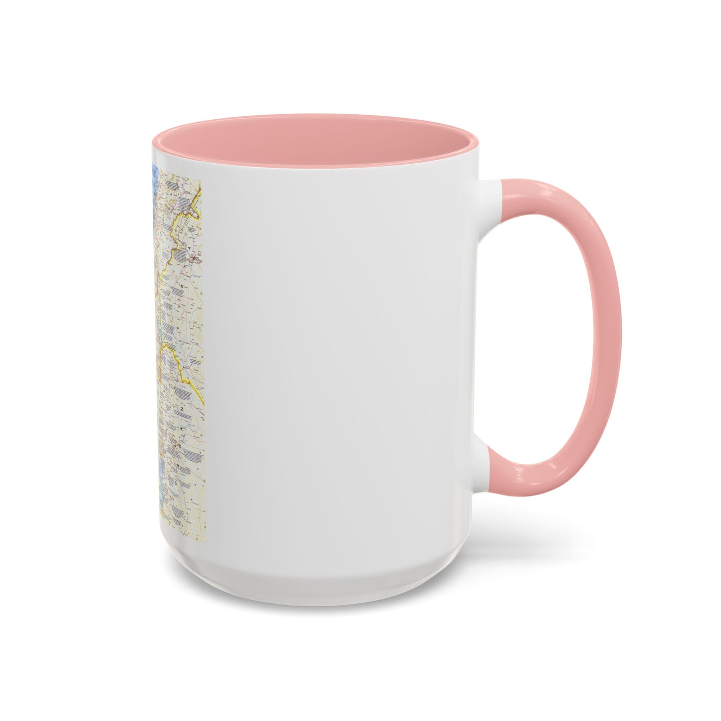 Middle East - Holy Land Today (1963) (Map) Accent Coffee Mug