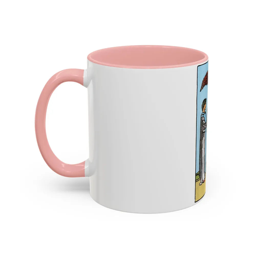 The 2 of Cups (Tarot Card) Accent Coffee Mug-Go Mug Yourself