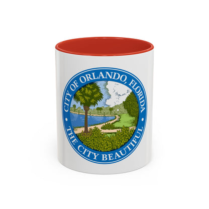 Seal of Orlando Florida - Accent Coffee Mug