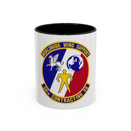 50th Contracting Squadron (U.S. Air Force) Accent Coffee Mug