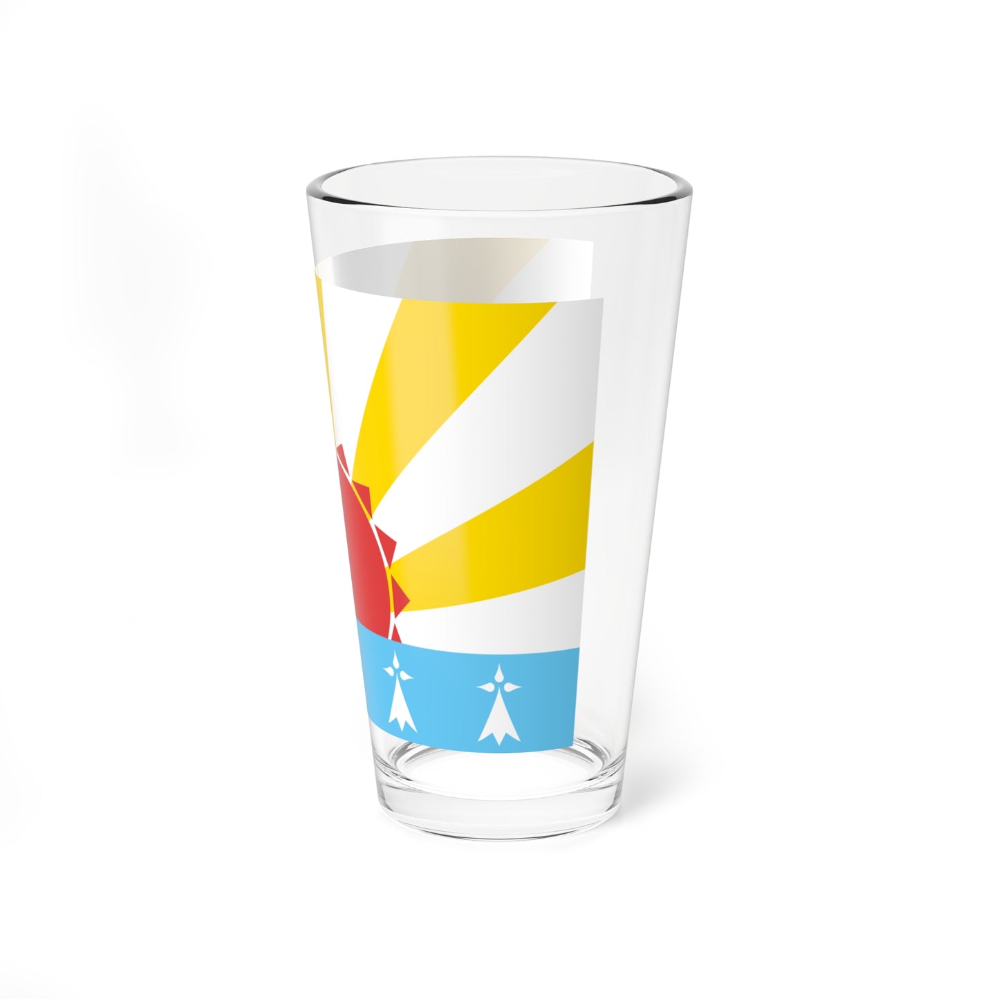 Pays Rouzig traditional district flag (France) Pint Glass 16oz