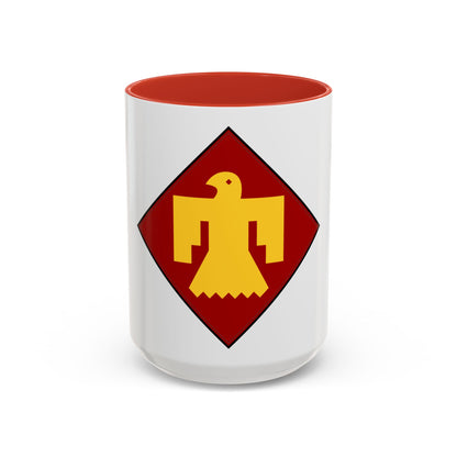 45th Infantry insignia thunderbird (U.S. Army) Accent Coffee Mug