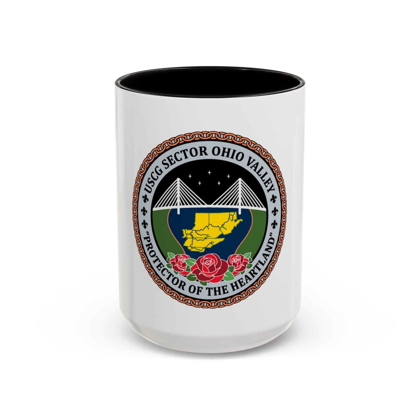 USCG SECTOR OHIO VALLEY (U.S. Coast Guard) Accent Coffee Mug