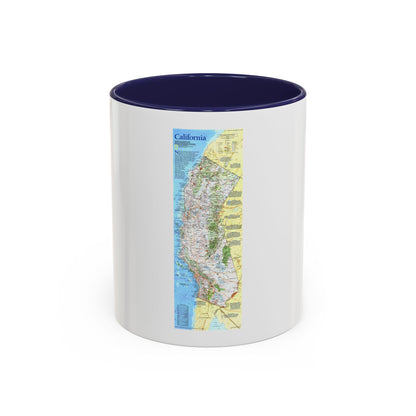USA - California (1993) (Map) Accent Coffee Mug