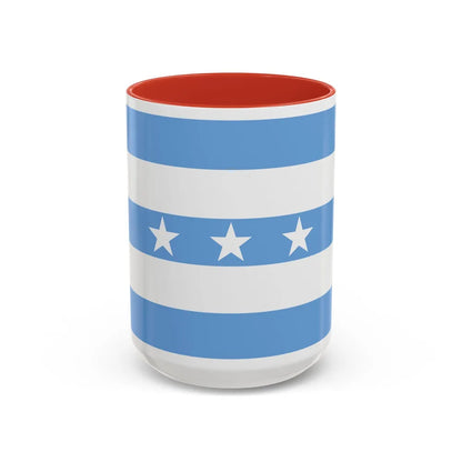 Flag of Guayaquil Ecuador - Accent Coffee Mug-15oz-Red-Go Mug Yourself