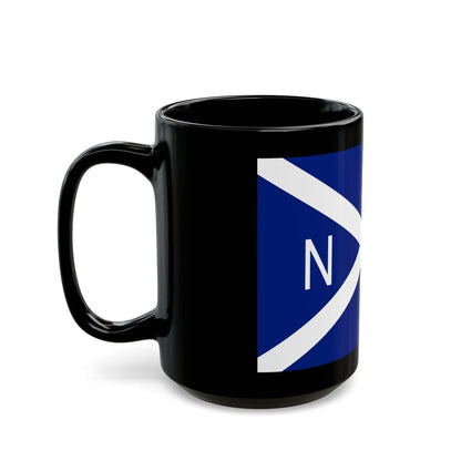 Flag of National Scottish Antarctic Expedition - Black Coffee Mug-Go Mug Yourself