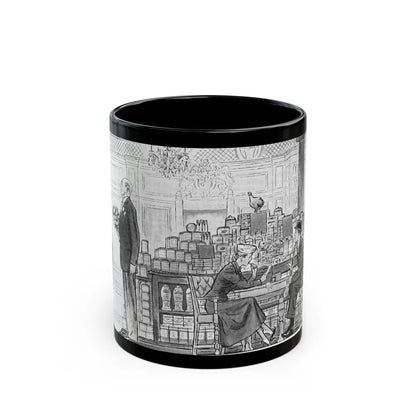 Fancy Town (2) - Black Coffee Mug-11oz-Go Mug Yourself