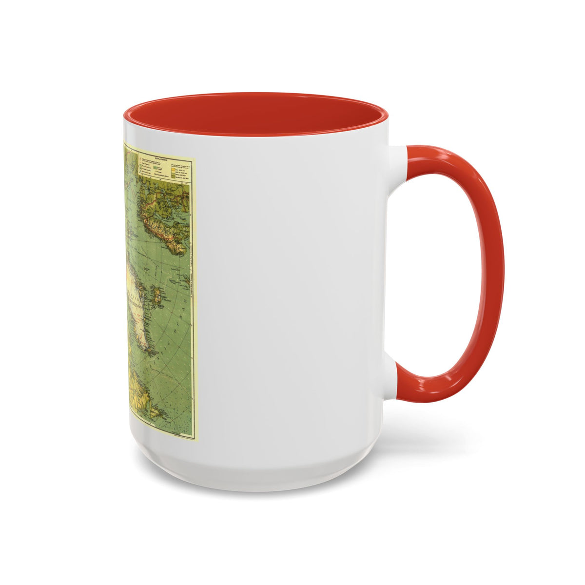 Arctic Regions (1925) (Map) Accent Coffee Mug
