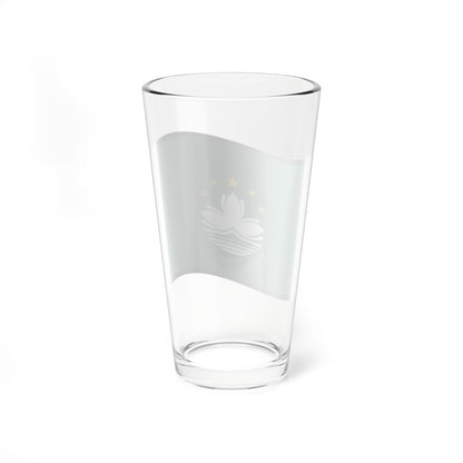 Nuvola Macau flag (China) Pint Glass 16oz