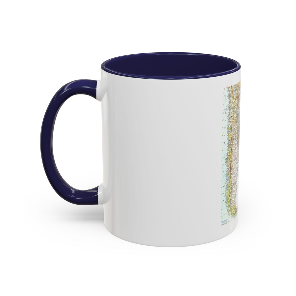 South America - Southern (1958) (Map) Accent Coffee Mug