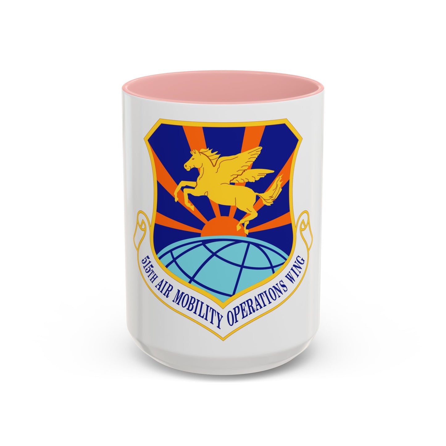 515 Air Mobility Operations Wing AMC (U.S. Air Force) Accent Coffee Mug