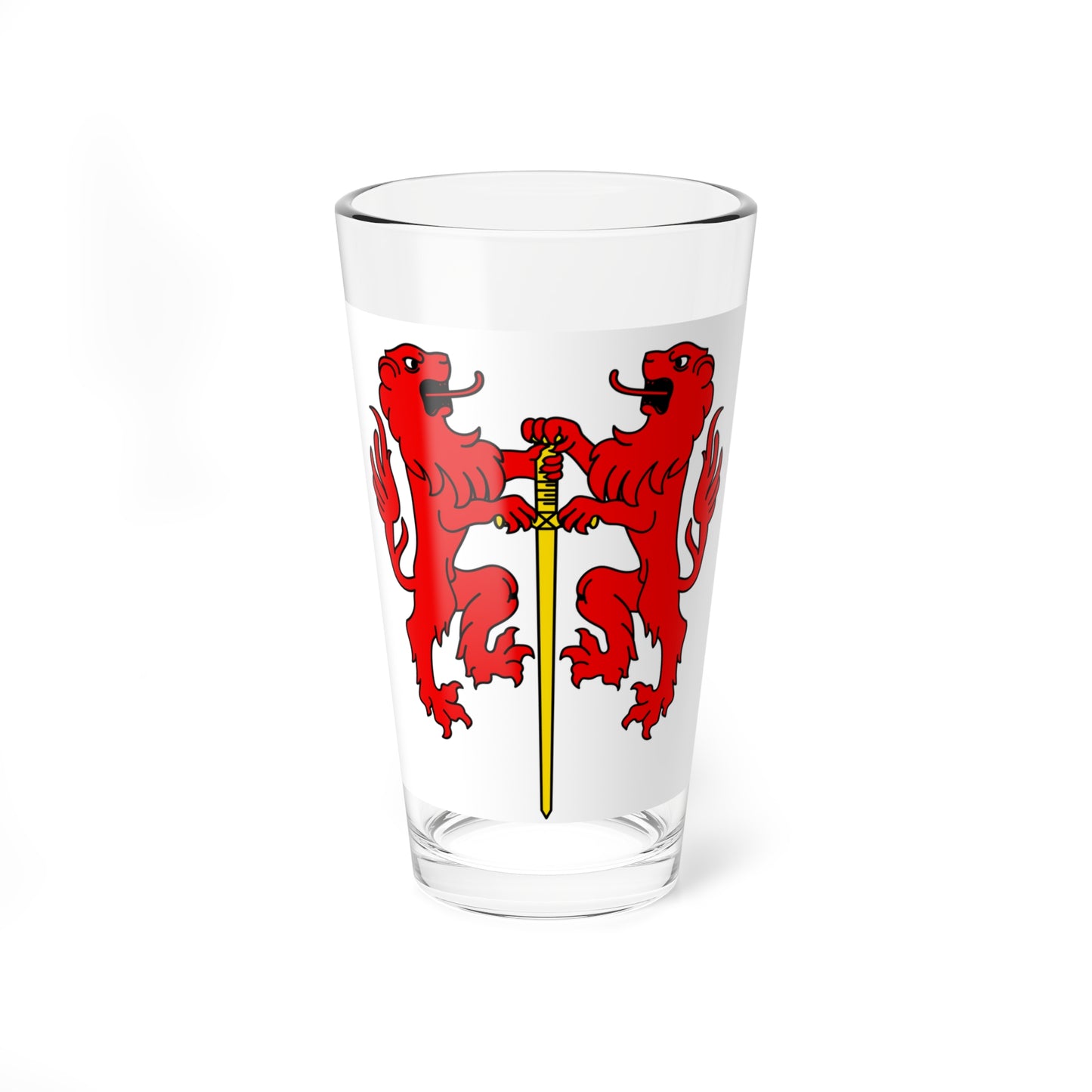 CHE Conthey District Flag (Switzerland) Pint Glass 16oz