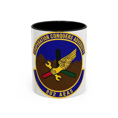 802d Air Expeditionary Advisory Squadron (U.S. Air Force) Accent Coffee Mug 11oz Black - Go Mug Yourself