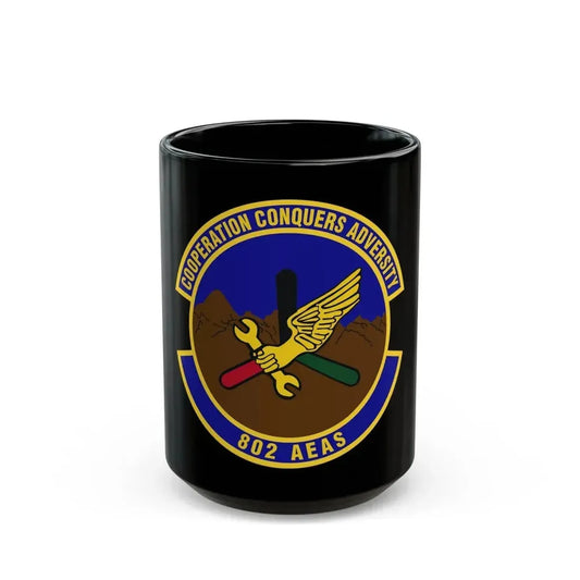 802d Air Expeditionary Advisory Squadron (U.S. Air Force) Black Coffee Mug 15oz - Go Mug Yourself