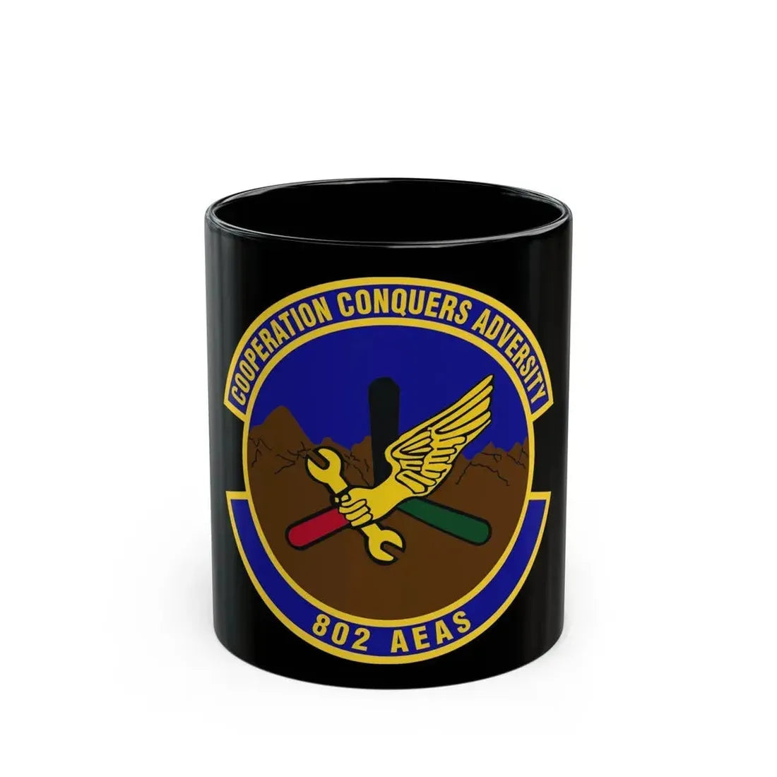 802d Air Expeditionary Advisory Squadron (U.S. Air Force) Black Coffee Mug - Go Mug Yourself