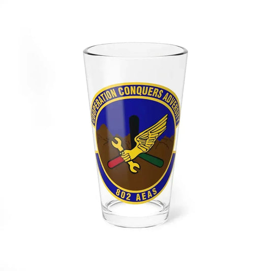 802d Air Expeditionary Advisory Squadron (U.S. Air Force) Pint Glass 16oz 16oz - Go Mug Yourself
