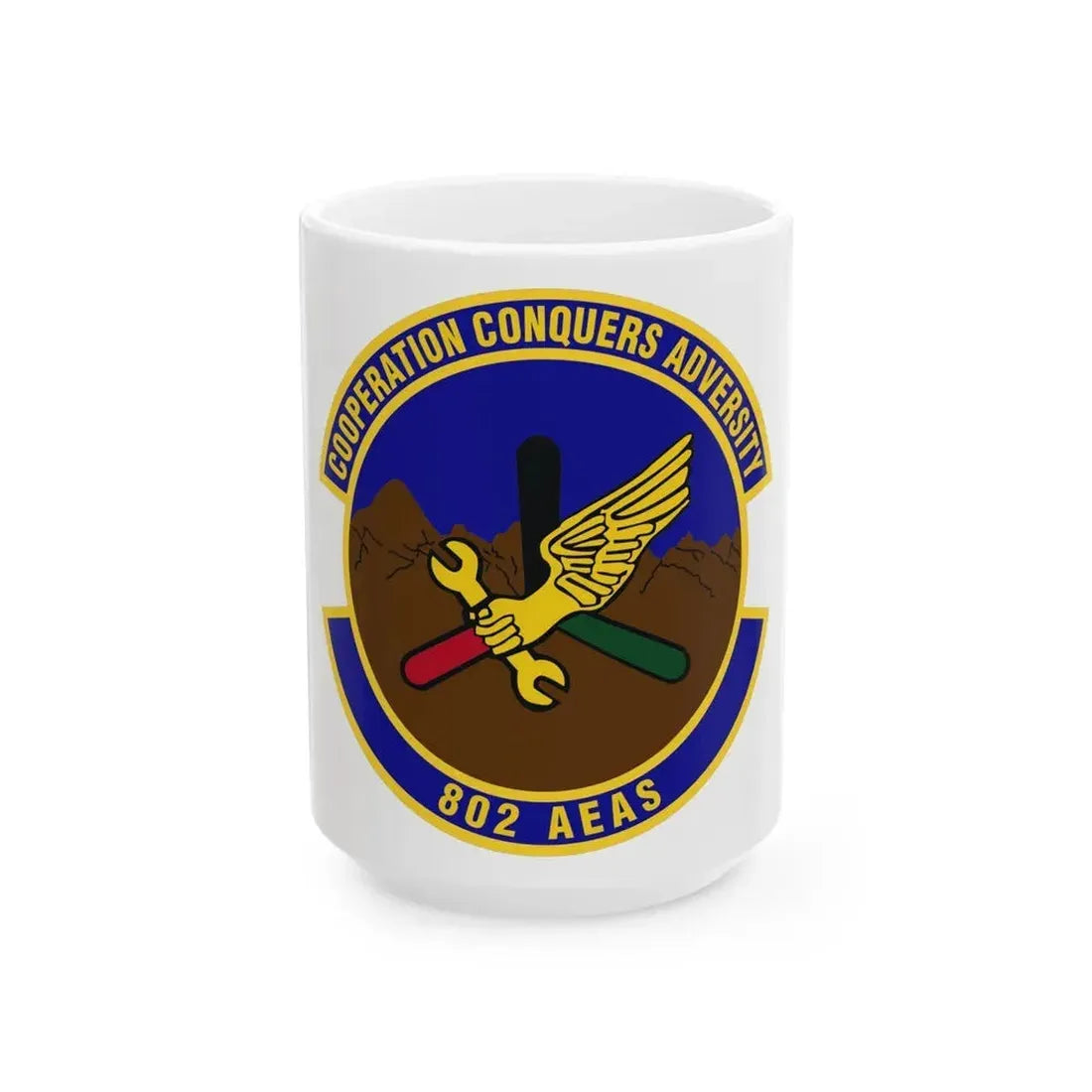 802d Air Expeditionary Advisory Squadron (U.S. Air Force) White Coffee Mug 15oz - Go Mug Yourself