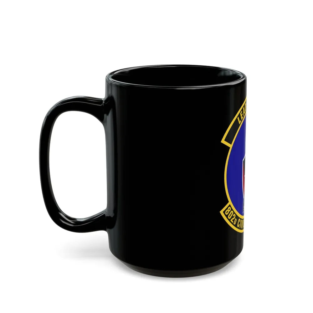 802d Civil Engineer Squadron (U.S. Air Force) Black Coffee Mug-Go Mug Yourself