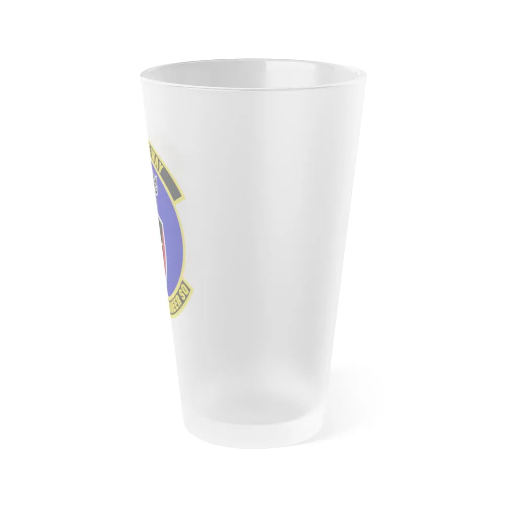 802d Civil Engineer Squadron (U.S. Air Force) Frosted Pint Glass 16oz-Go Mug Yourself