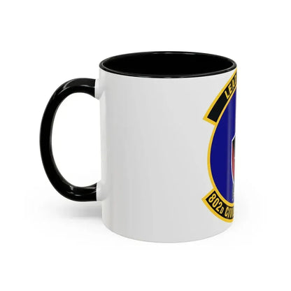 802d Civil Engineer Squadron (U.S. Air Force) Accent Coffee Mug - Go Mug Yourself